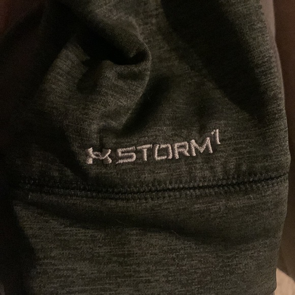 Under Armour Storm1 Pullover Hoodie Medium grey/green Long Sleeve Loose fit - Picture 5 of 6